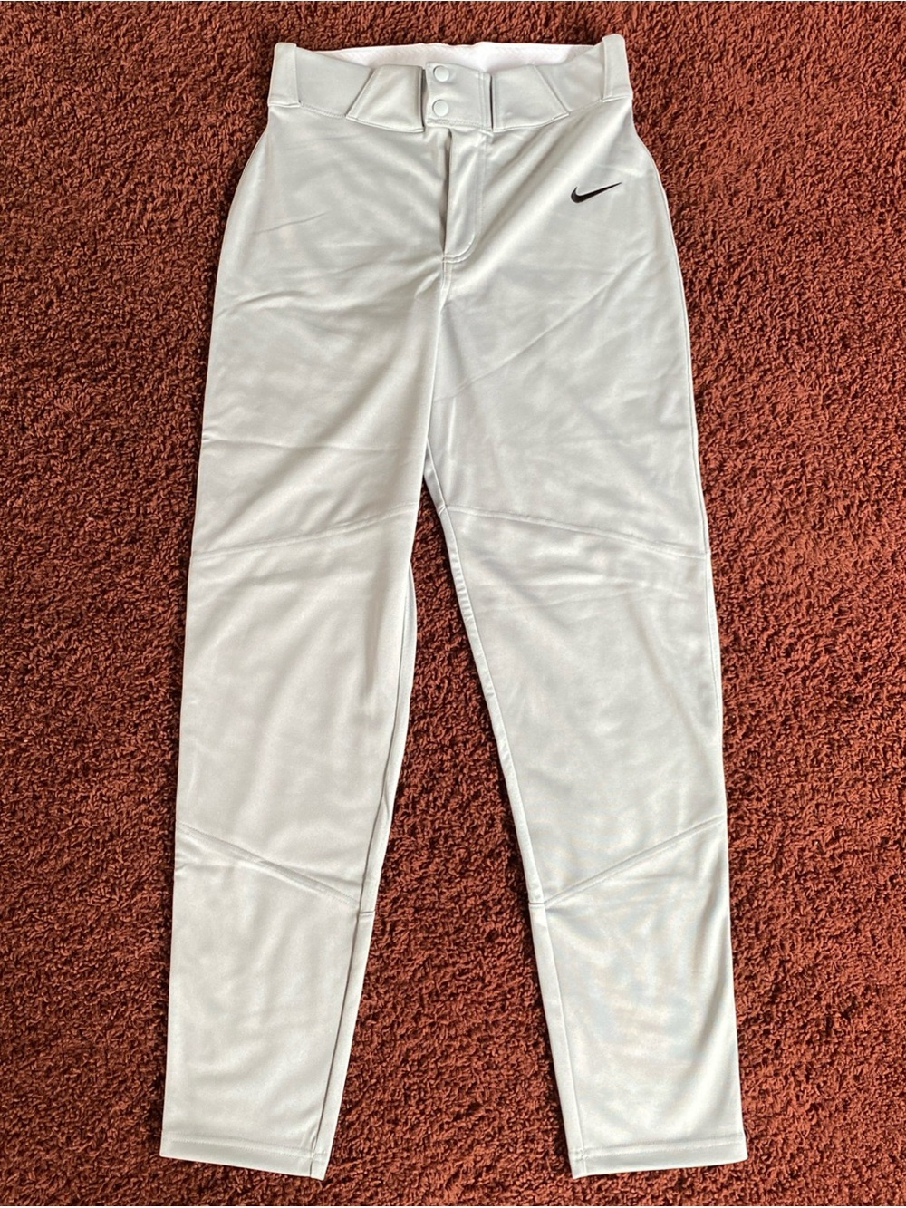 Nike Vapor Select Baseball Pants Mens Size S Tapered Gray BQ5488-052 Athletic